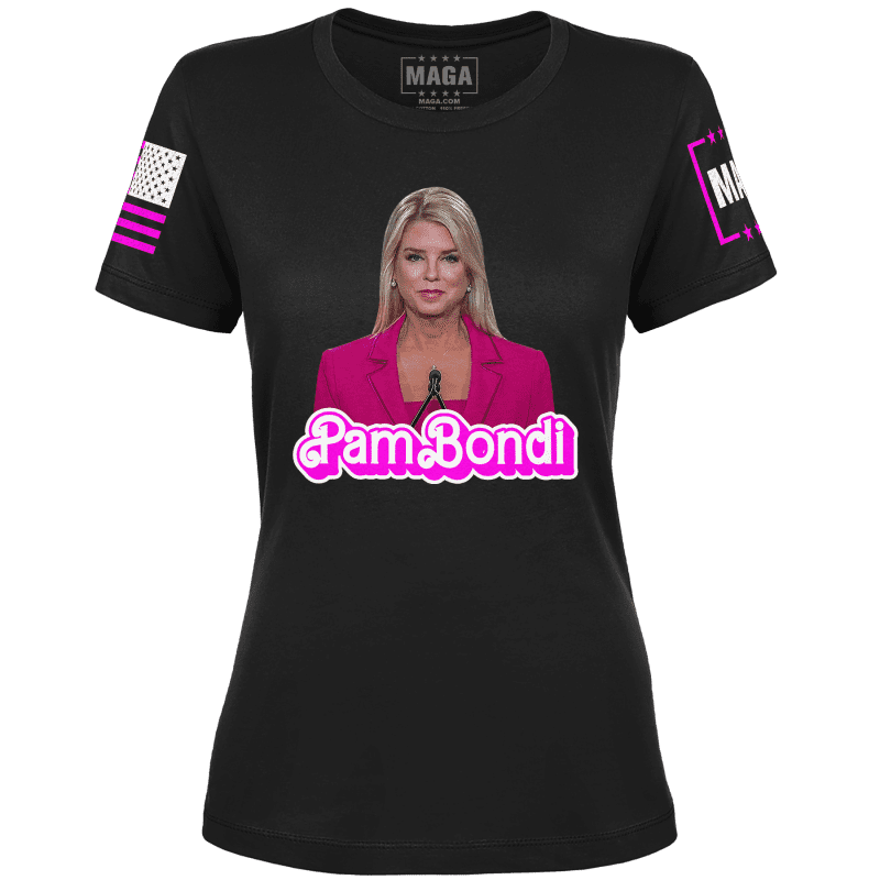 Black / XS Pam Bondi V2 Ladies Tee maga trump