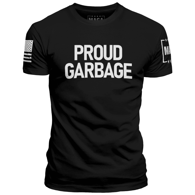 Black / XS Proud Garbage maga trump