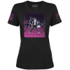 Black / XS Synthwave Trump Ladies Tee maga trump