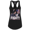 Black / XS Trump Fight Racerback Tank Top maga trump