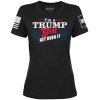 Black / XS Trump Girl Ladies Tee maga trump