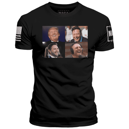 Black / XS Trump x Vance x Musk x Rogan maga trump