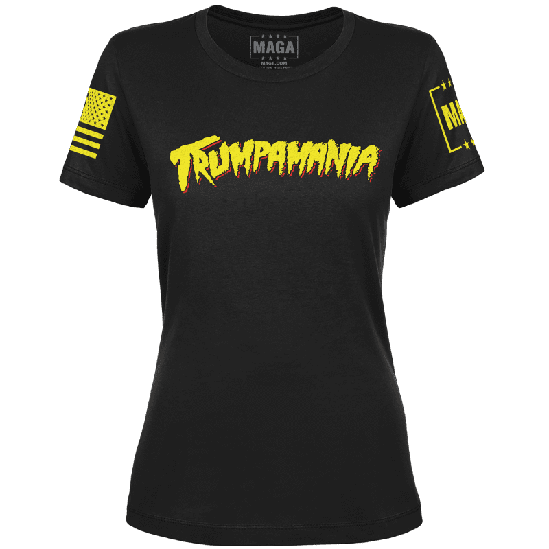 Black / XS Trumpamania Ladies Tee maga trump