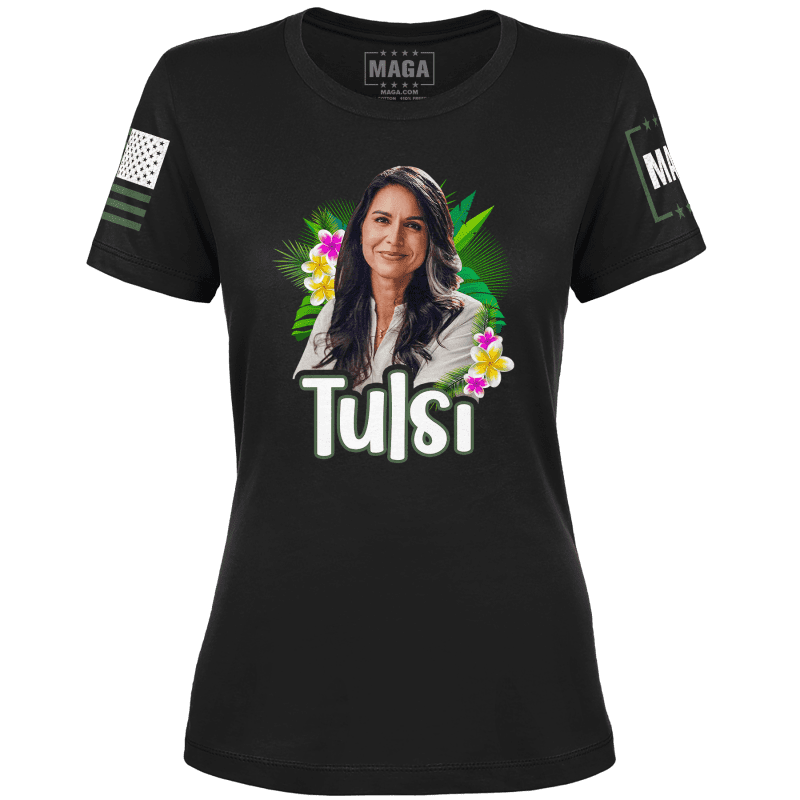 Black / XS Tulsi Ladies Tee maga trump