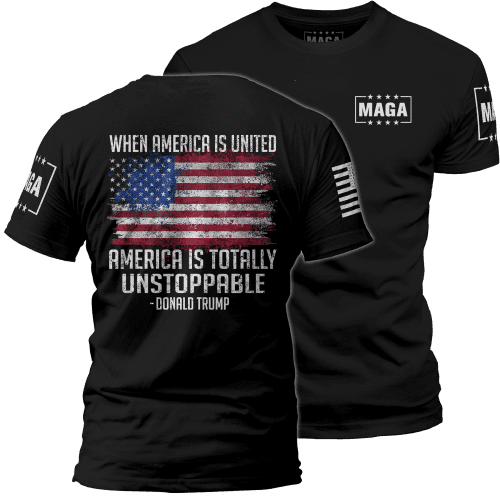 Black / XS When America Is United maga trump