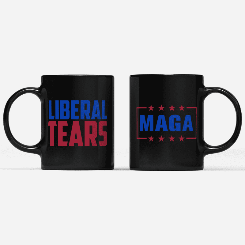 Coffee Mug / Black / One Size Liberal Tears Coffee Mug maga trump