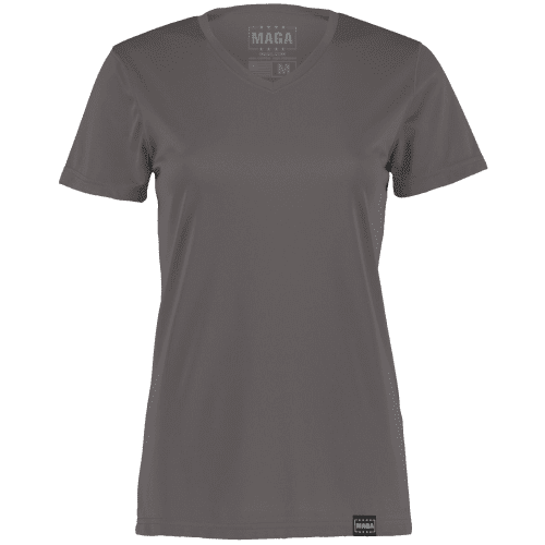 Dark Grey / XS Classic MAGA V-Neck Tee maga trump