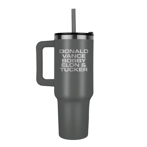 Gray Team Save America 40oz Tumbler maga trump