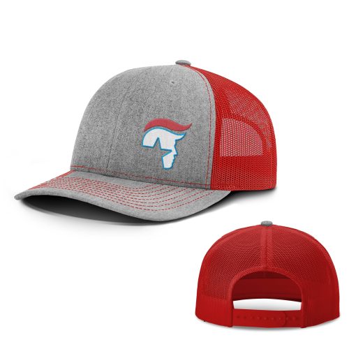 Heather Grey/ Red / OS President Trump Trucker Hat maga trump