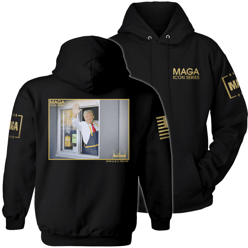 Hoodie / Black / XS Icon Series - Trump MagaDonald's maga trump