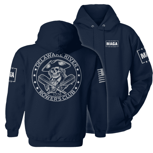 Hoodie / Midnight Navy / XS Delaware River Rowers Club maga trump