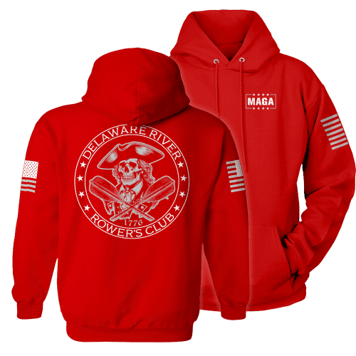 Hoodie / Red / XS Delaware River Rowers Club maga trump