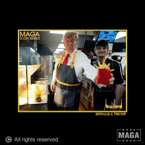 icon series trump with fries icon series trump with fries maga trump 37261849329841