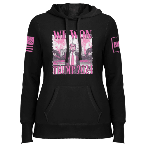 Ladies Hoodie / Black / XS WE WON TRUMP 2024 maga trump