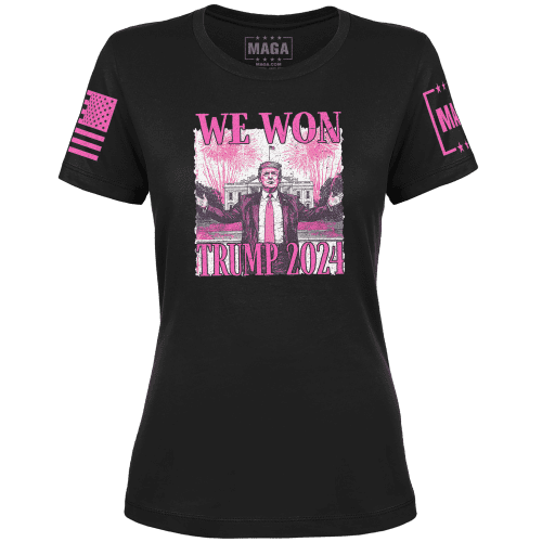 Ladies Tee / Black / XS WE WON TRUMP 2024 maga trump