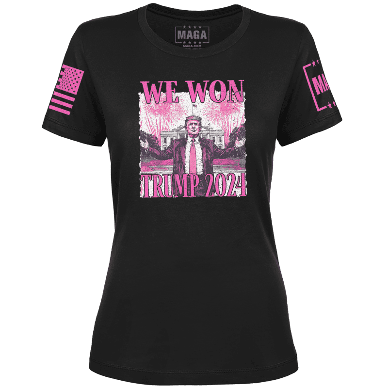 Ladies Tee / Black / XS WE WON TRUMP 2024 maga trump