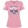 Ladies Tee / Light Pink / S WE WON TRUMP 2024 maga trump