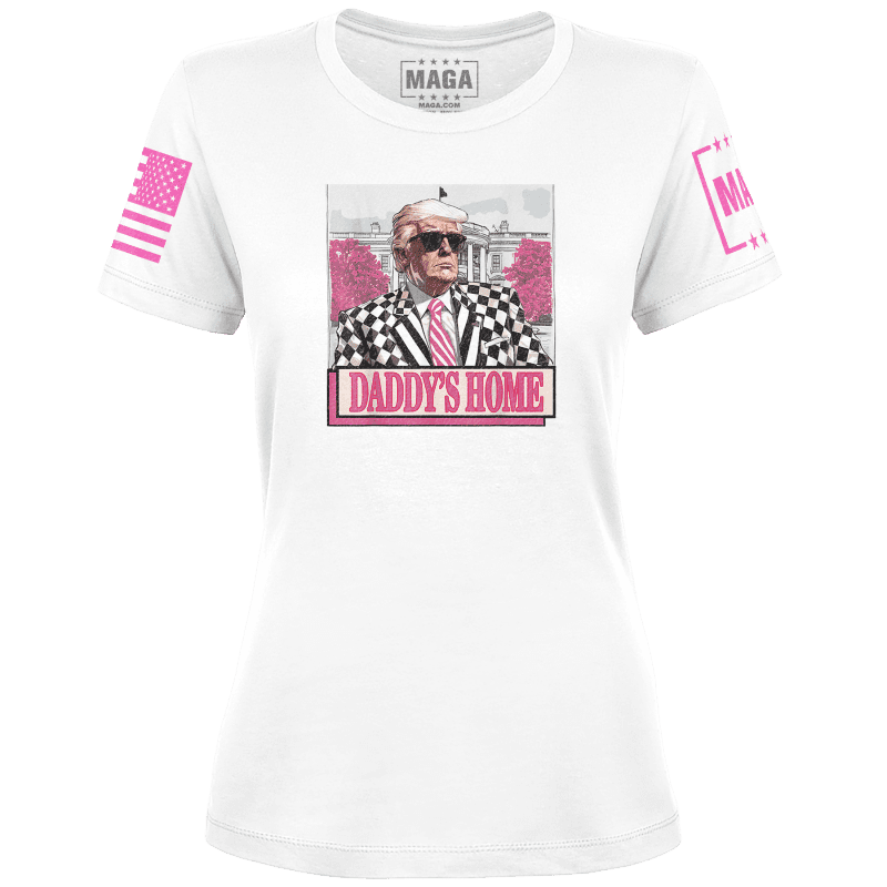 Ladies Tee / White / XS Daddy's Home 3 maga trump