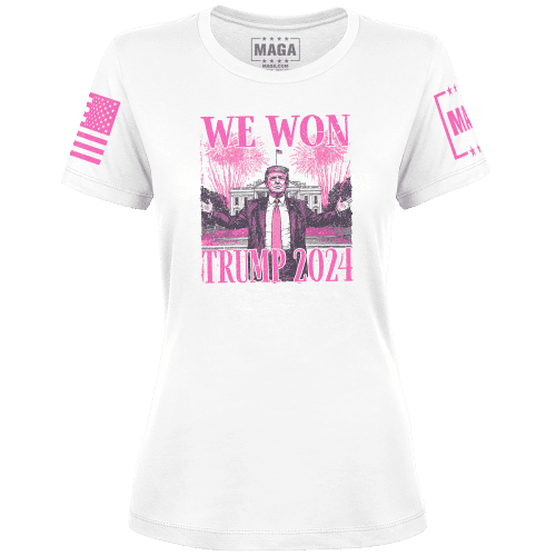 Ladies Tee / White / XS WE WON TRUMP 2024 maga trump