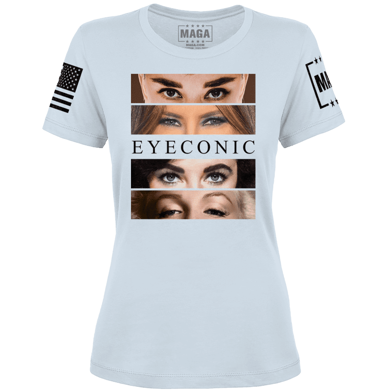 Light Blue / XS Eyecons Ladies Tee maga trump