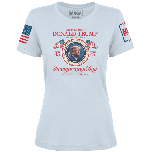 Light Blue / XS Inauguration Day Ladies Tee maga trump