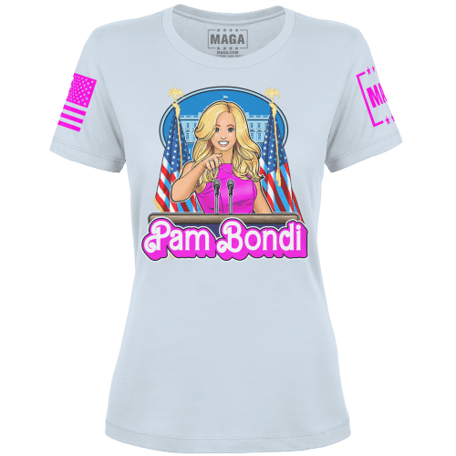 Light Blue / XS Pam Bondi V1 Ladies Tee maga trump