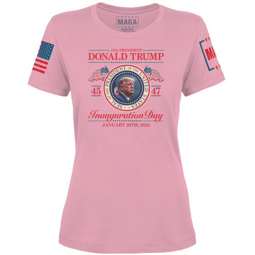 Light Pink / XS Inauguration Day Ladies Tee maga trump