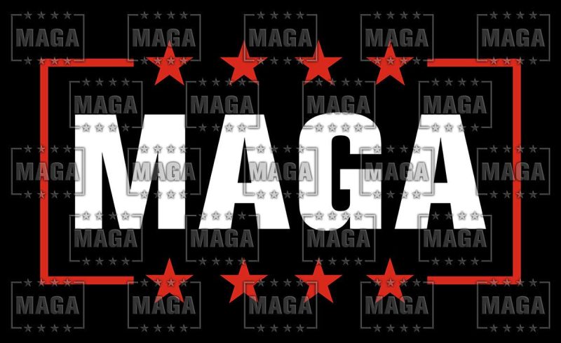 maga black flag double sided maga trump 33947996225713