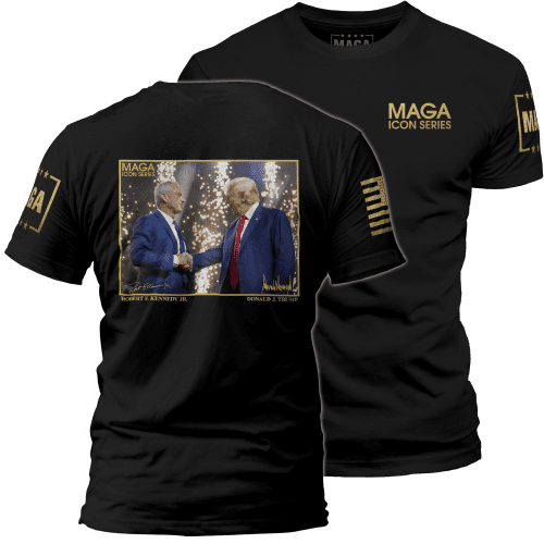 Men's Shirt / Black / XS Icon Series - RFK Jr. and Trump maga trump