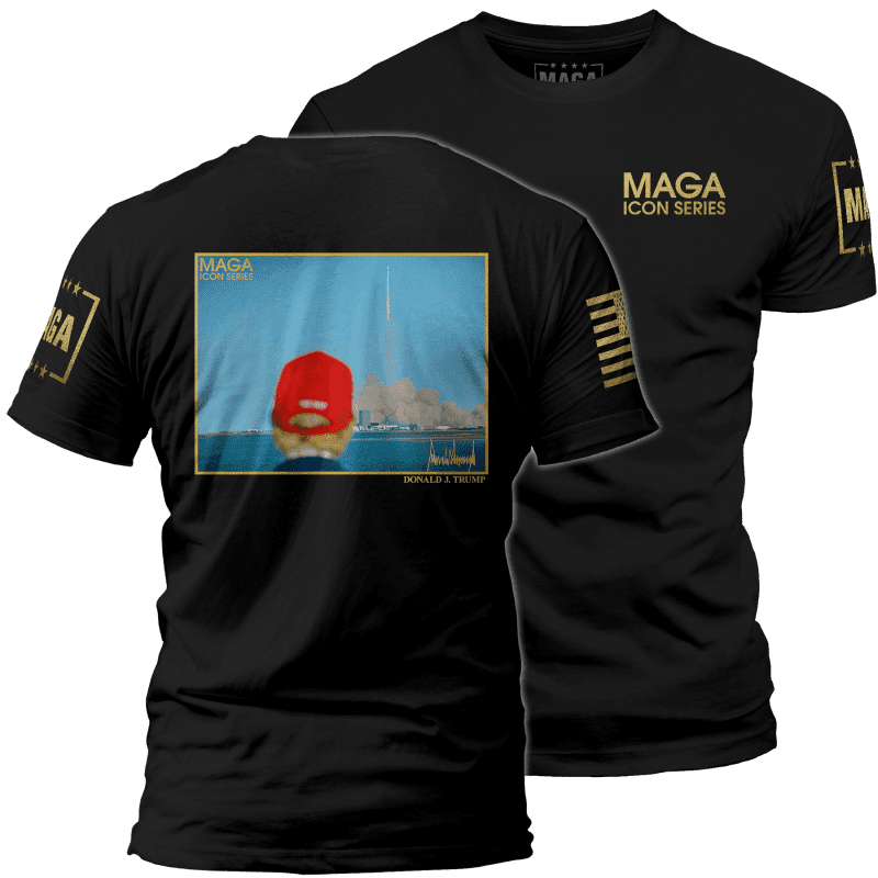 Men's Shirt / Black / XS Icon Series - Trump SpaceX Rocket Launch maga trump