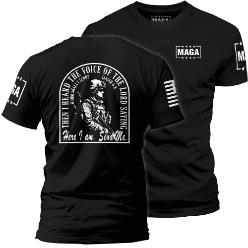 Men's Shirt / Black / XS Send Me maga trump