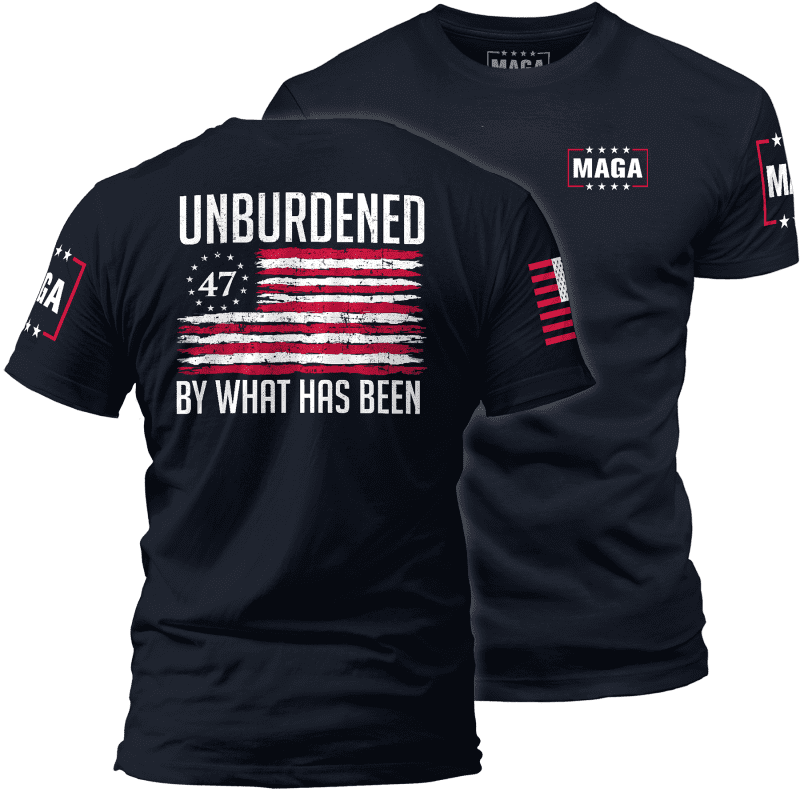 Men's Shirt / Navy / XS Unburdened by What Has Been 2 maga trump