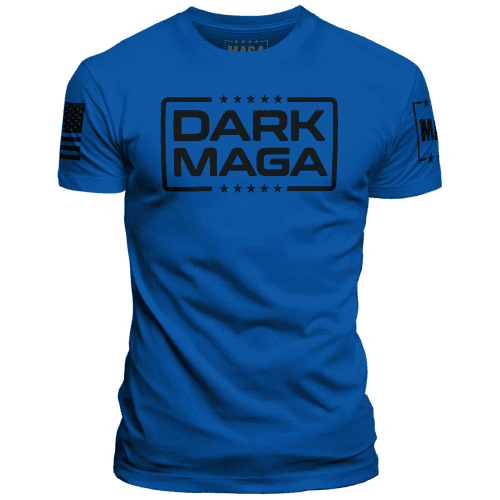 Men's Shirt / Royal / XS Dark MAGA V6 maga trump