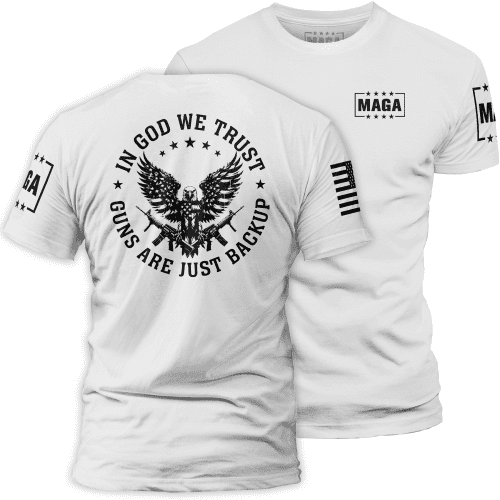 Men's Shirt / White / XS In God We Trust maga trump