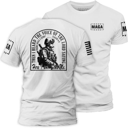 Men's Shirt / White / XS Send Me maga trump