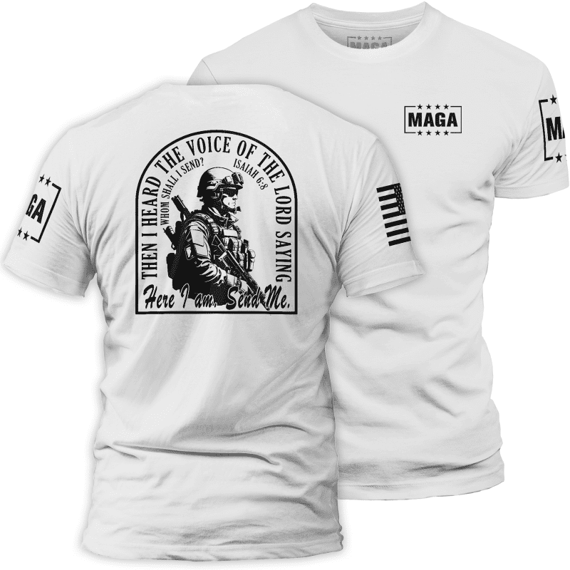 Men's Shirt / White / XS Send Me maga trump