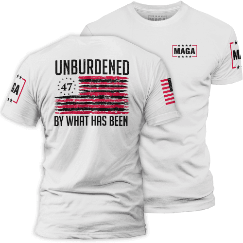 Men's Shirt / White / XS Unburdened by What Has Been 2 maga trump