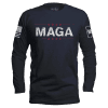 Midnight Navy / S MAGA Long Sleeve - Navy Blue maga trump