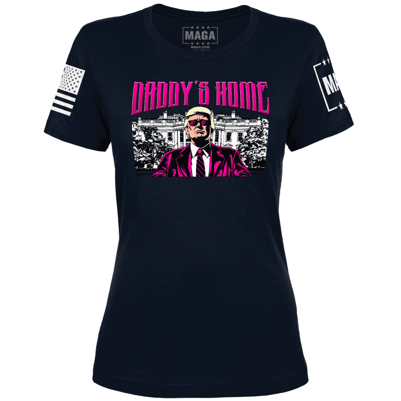 Midnight Navy / XS Daddy's Home Ladies Tee maga trump