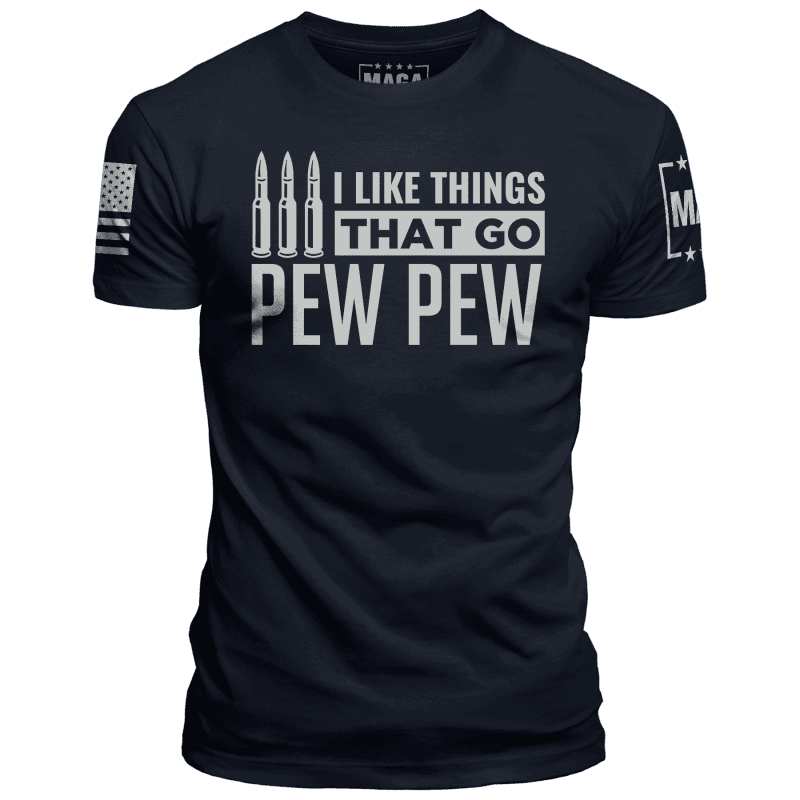 Midnight Navy / XS I Like Things That Go Pew Pew maga trump