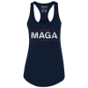 Midnight Navy / XS MAGA Ladies Racerback Tank - Navy Blue maga trump