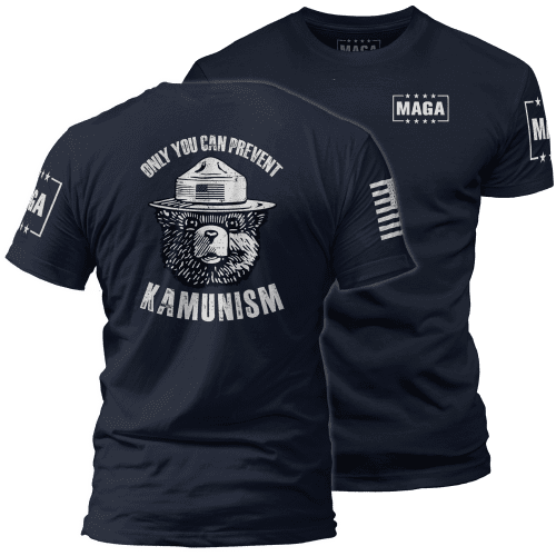 Midnight Navy / XS Only You Can Prevent Kamunism maga trump