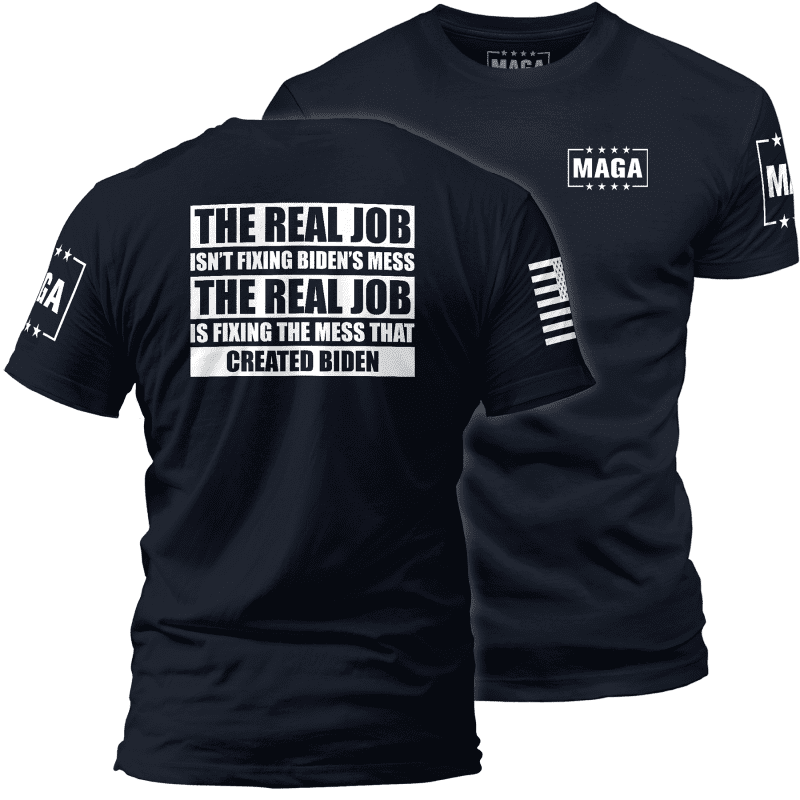 Midnight Navy / XS The Real Job maga trump