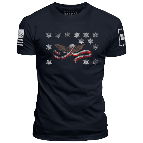 Midnight Navy / XS Whiskey Rebellion Flag maga trump