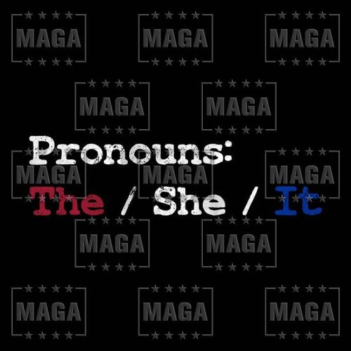 pronouns ladies racerback tank maga trump 33795945365681