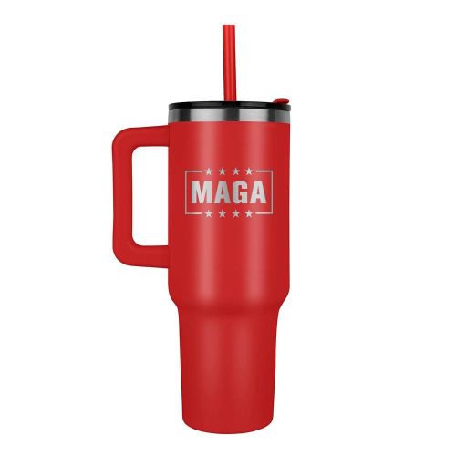 Red MAGA 40oz Tumbler maga trump