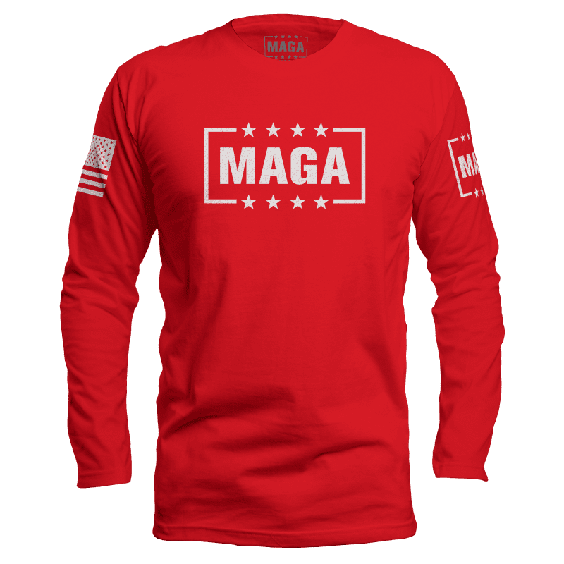 Red / S MAGA Long Sleeve maga trump