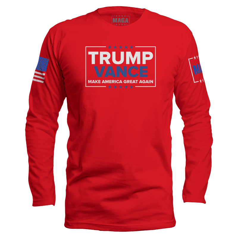 Red / S Trump Vance - MAGA Long Sleeve maga trump