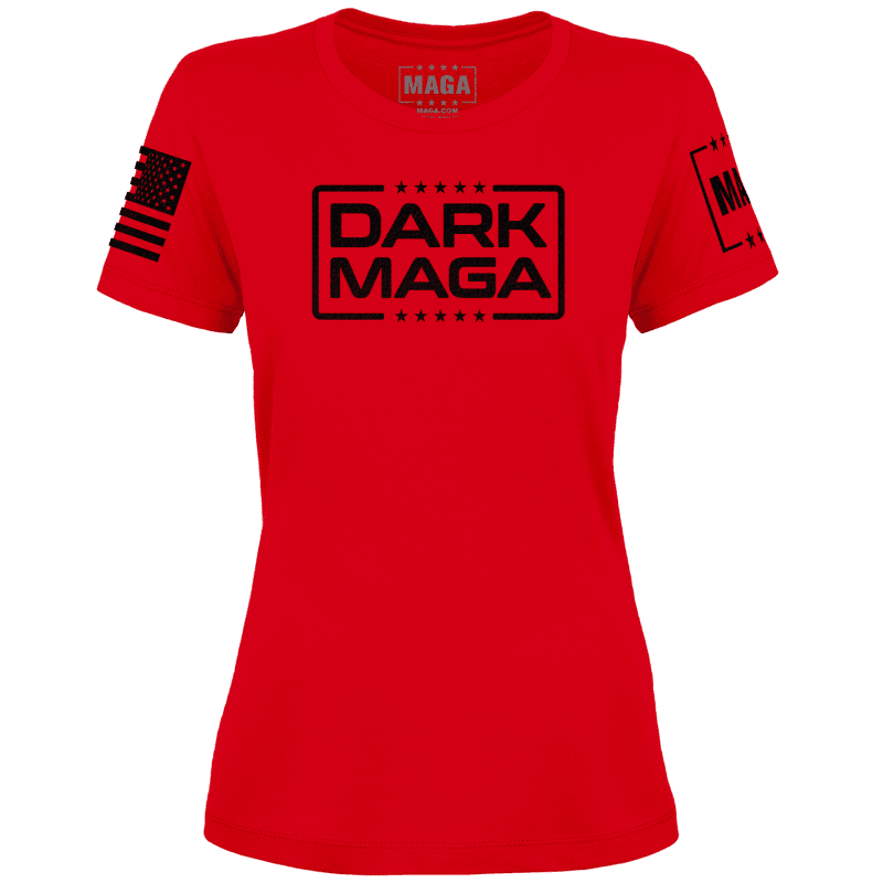 Red / XS Dark MAGA V6 Ladies maga trump