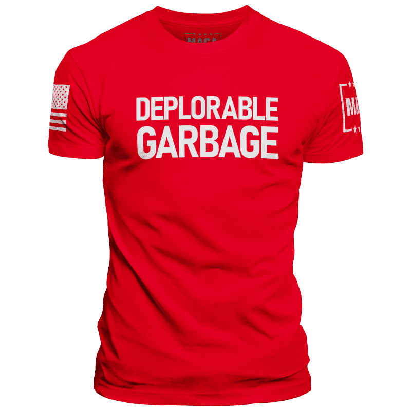 Red / XS Deplorable Garbage maga trump